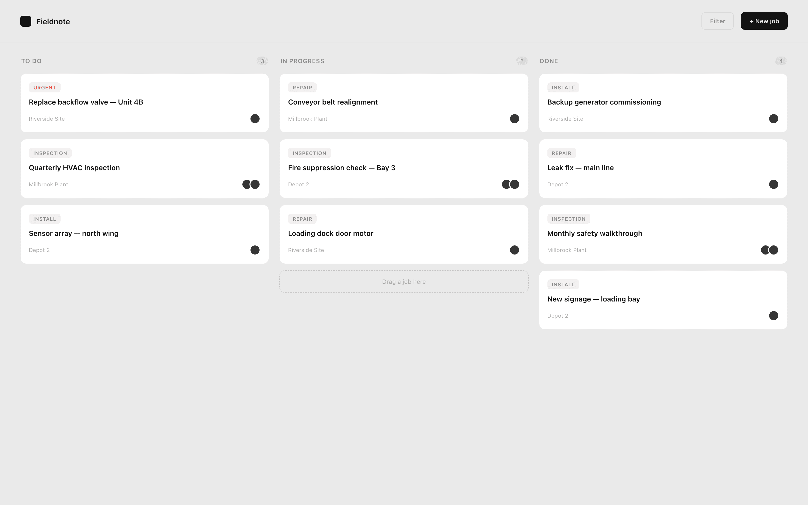 Fieldnote — A simple way for field crews to see and update their jobs.
